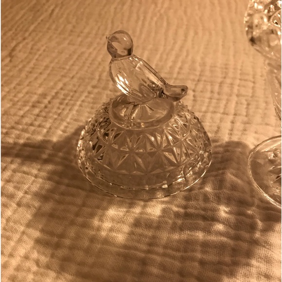 Crystal round trinket dish - Picture 2 of 5